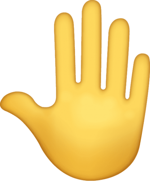 Free Png Raised Back Of Hand Emoji Icon Ios10 Png Images - Boi Hand Emoji Png (480x581), Png Download