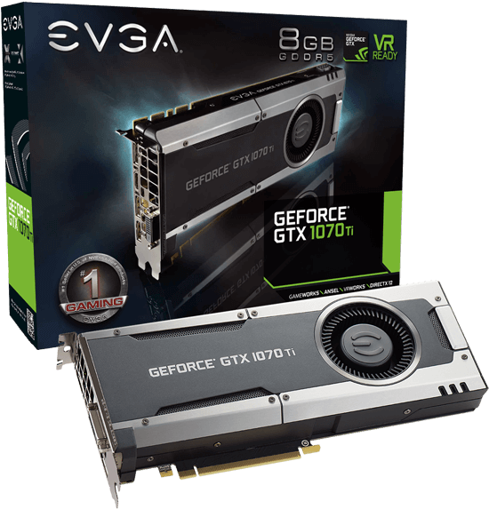 08g P4 5670 Kr - Evga Geforce Gtx 1070 Ti Gaming Graphics Card 08g-p4-5670-kr (600x600), Png Download