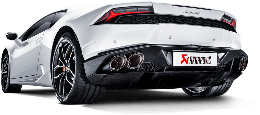 Akrapovic Huracan Titanium Exhaust - Lamborghini Huracán (941x591), Png Download