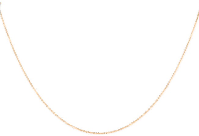 Chain Necklace - Gold Thin Necklace Png (650x650), Png Download