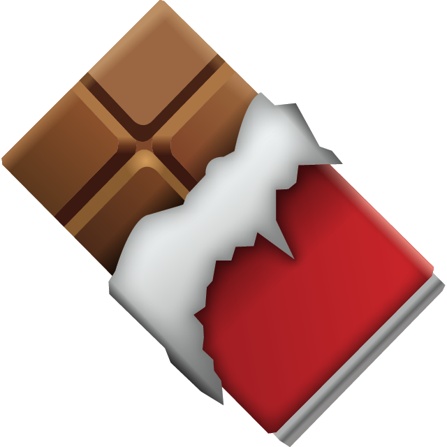 Download Ai File - Chocolate Bar Emoji Png (640x640), Png Download
