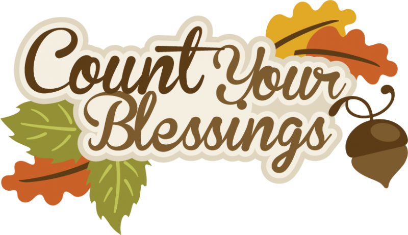 Count Your Blessings Thanksgiving (800x461), Png Download