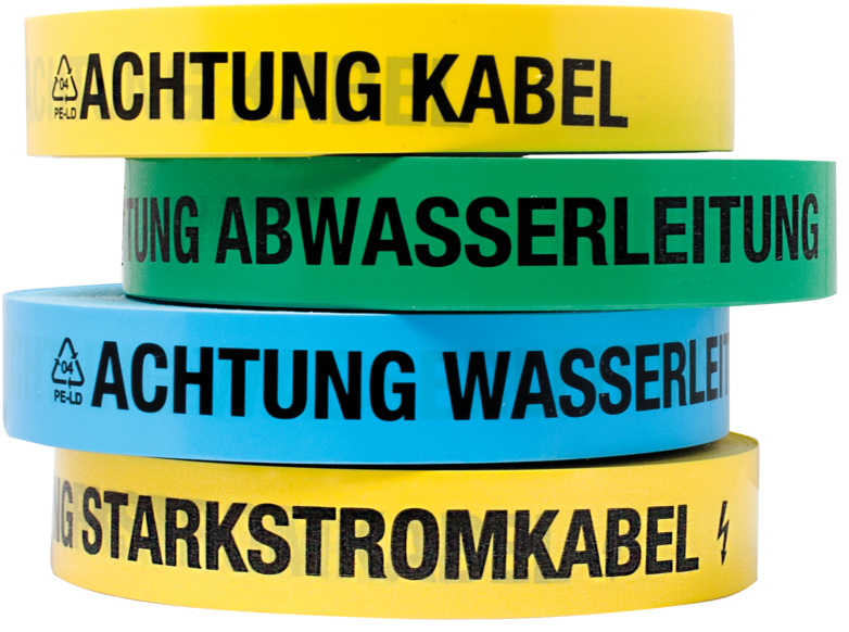 Underground Warning Tape Made Of Pe According To Ftz-norm - Colorfulness (800x603), Png Download