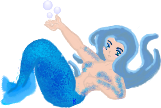 Glitter Clipart Mermaid Tail - Cartoon (640x480), Png Download