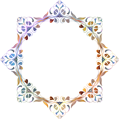 Floral Border Png Transparent Image - Floral Border Png Transparent (500x500), Png Download