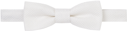 White Satin Silk Ready Tied Bow Tie - White Bow Tie Transparent (420x580), Png Download
