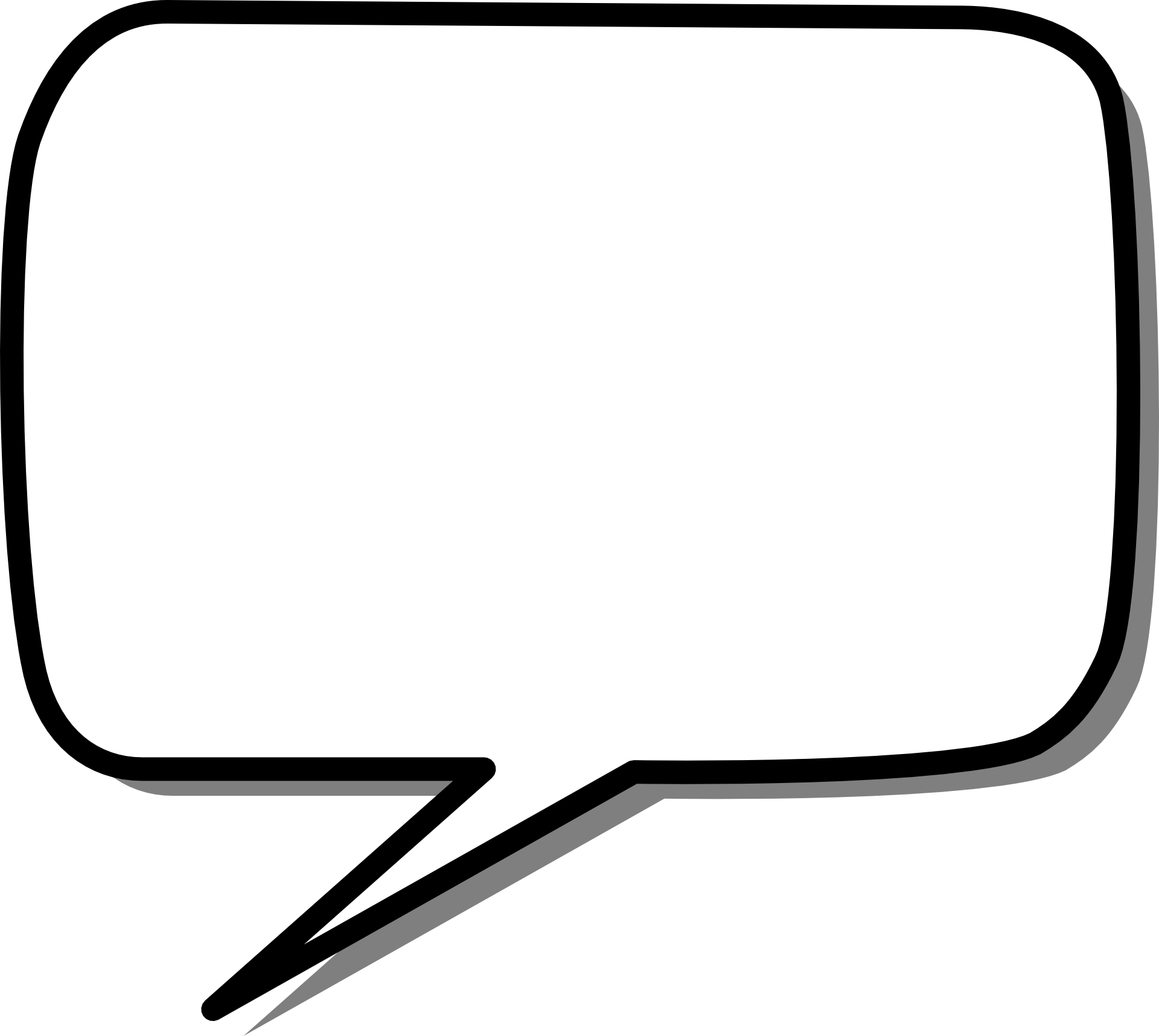 Shapes, Text, Shape, Speech, Bubble, Talk, Talking - Bulle Blanche Png (640x572), Png Download