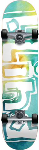 Blind Og Watercolor Complete Skateboard - Blind Og Water Color 7.875" Complete-board - Multi (480x480), Png Download