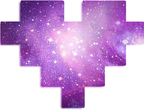 Galaxy Clipart Heart - Tumblrpng Corazones (500x500), Png Download