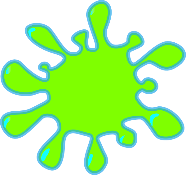 Lime Splash Clip Art At Clker - Splash Clip Art (600x566), Png Download