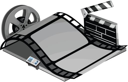 Movie Film Reel Png - Wiki (511x326), Png Download
