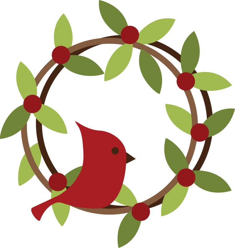 Christmas Red Bird Clip Art - Red Bird Christmas Png (757x800), Png Download