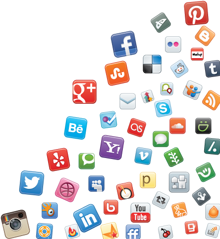 Social Media Icons Png Transparent - All Social Media Icons Png (640x480), Png Download