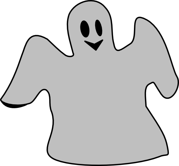 Ghost Clipart Clear Background - Ghost Cartoon Png (600x557), Png Download