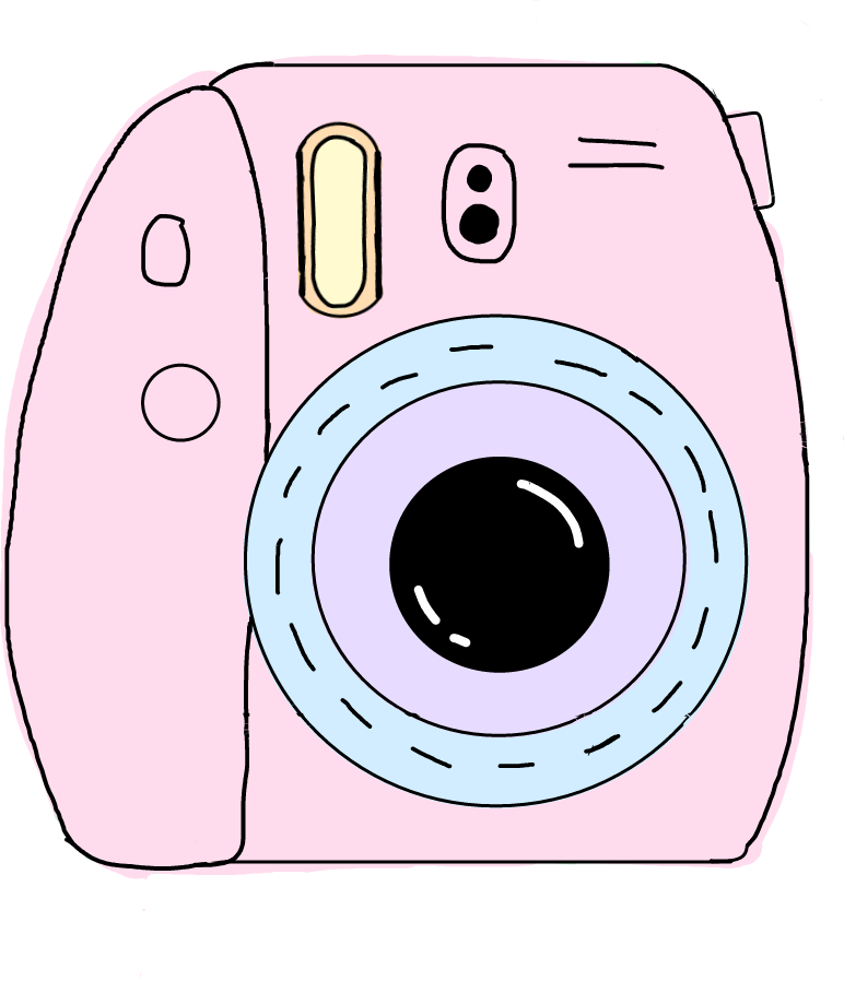 Photo Camera Clipart Camara - Polaroid Camera Clipart (772x898), Png Download