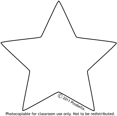 Free From Pixabella - Star Clip Art Free Black And White (400x385), Png Download