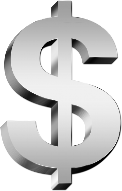 Dollar Png Transparent Image - Gold Dollar Sign Png (500x677), Png Download