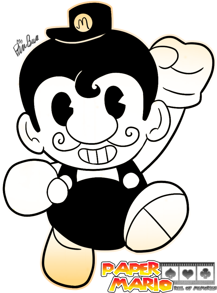 Monochrome Mario - Mario Fakemon (787x1015), Png Download