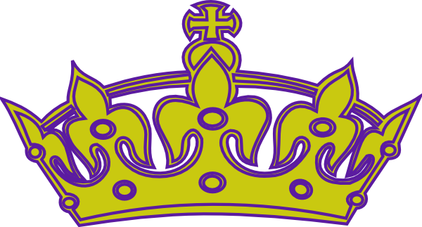 Purple Keep Calm Crown Clipart Printable Treats - Gold And Purple Crown (600x323), Png Download