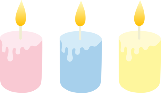 Romantic Candle Clipart Image - Cute Candle Clipart (550x318), Png Download