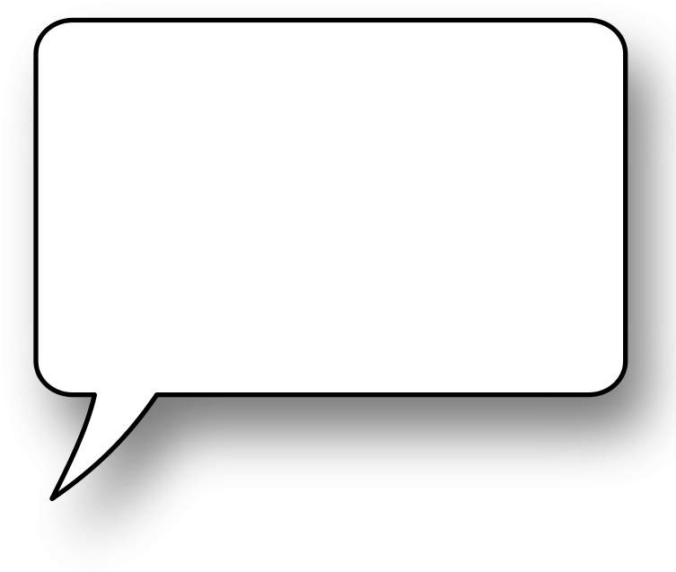 Free Vector Speech Bubble - Thought Bubble With Black Background (800x677), Png Download