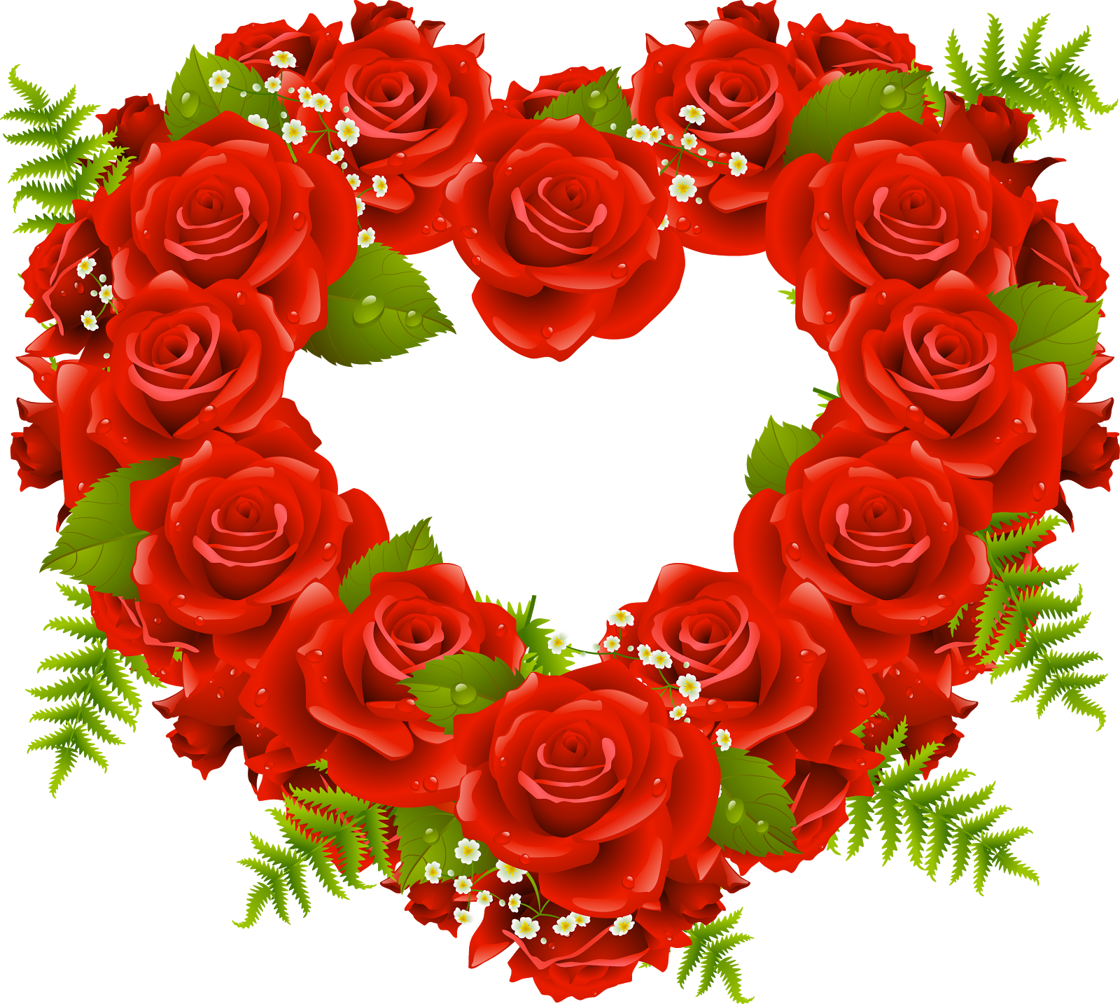 Rose Png - Rose Heart Love Png (1600x1434), Png Download