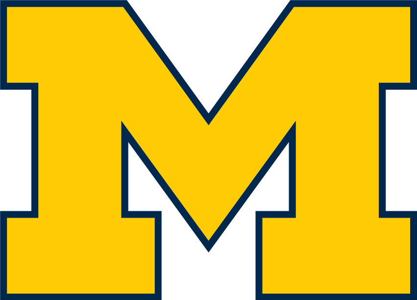 Michigan Wolverines Block M - Block M (851x612), Png Download
