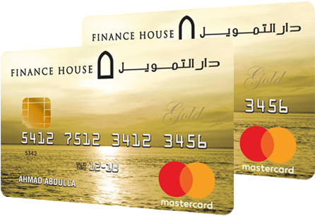 Finance House Gold Credit Card - Orange (461x318), Png Download