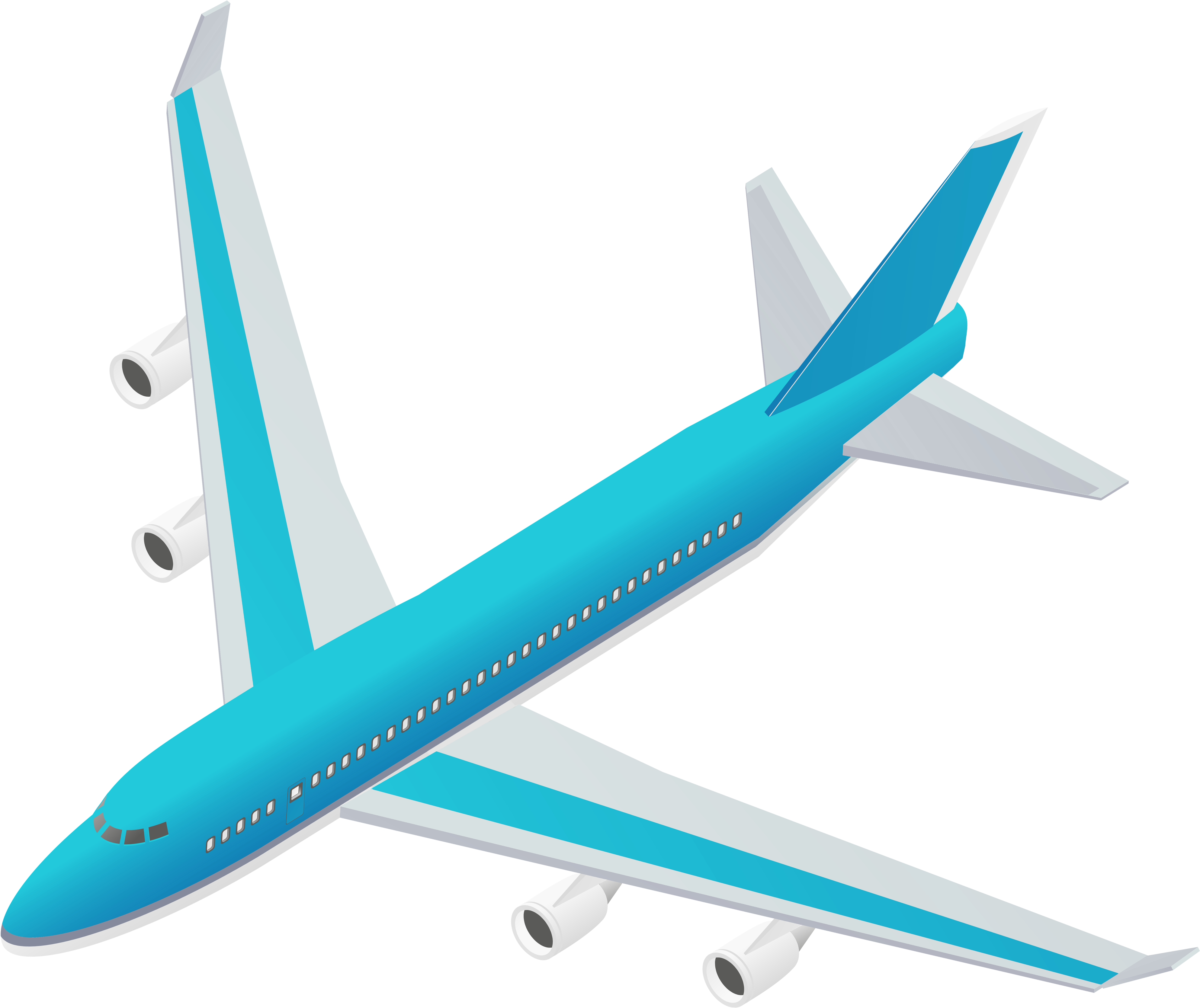 Free Airplane Download Png Image - Clip Art (4136x3431), Png Download