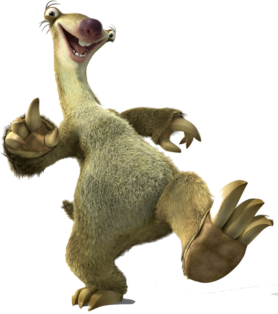 Sid Sloth - Ice Age Collision Course Sid (951x1080), Png Download