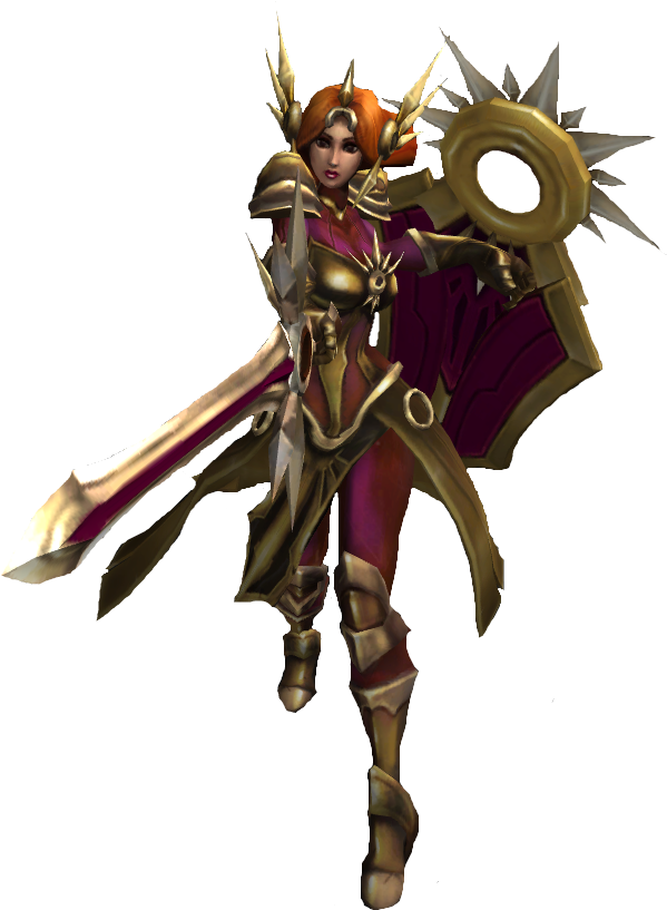 Sun Aspect - League Of Legends Leona Png (622x840), Png Download