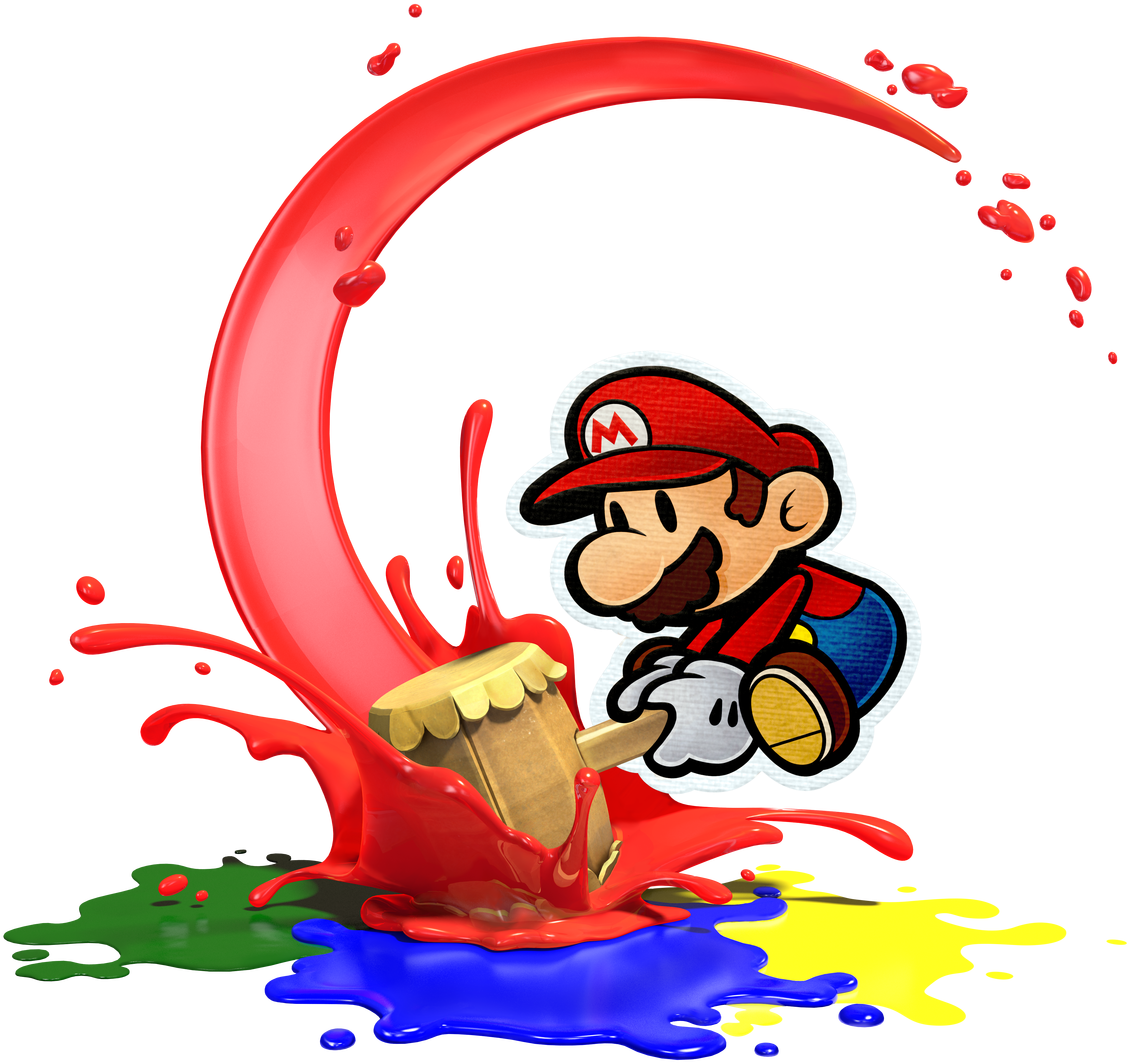 Paper Mario Color Splash - Paper Mario Color Splash Wiiu Nintendo Wii-u (1000x1000), Png Download