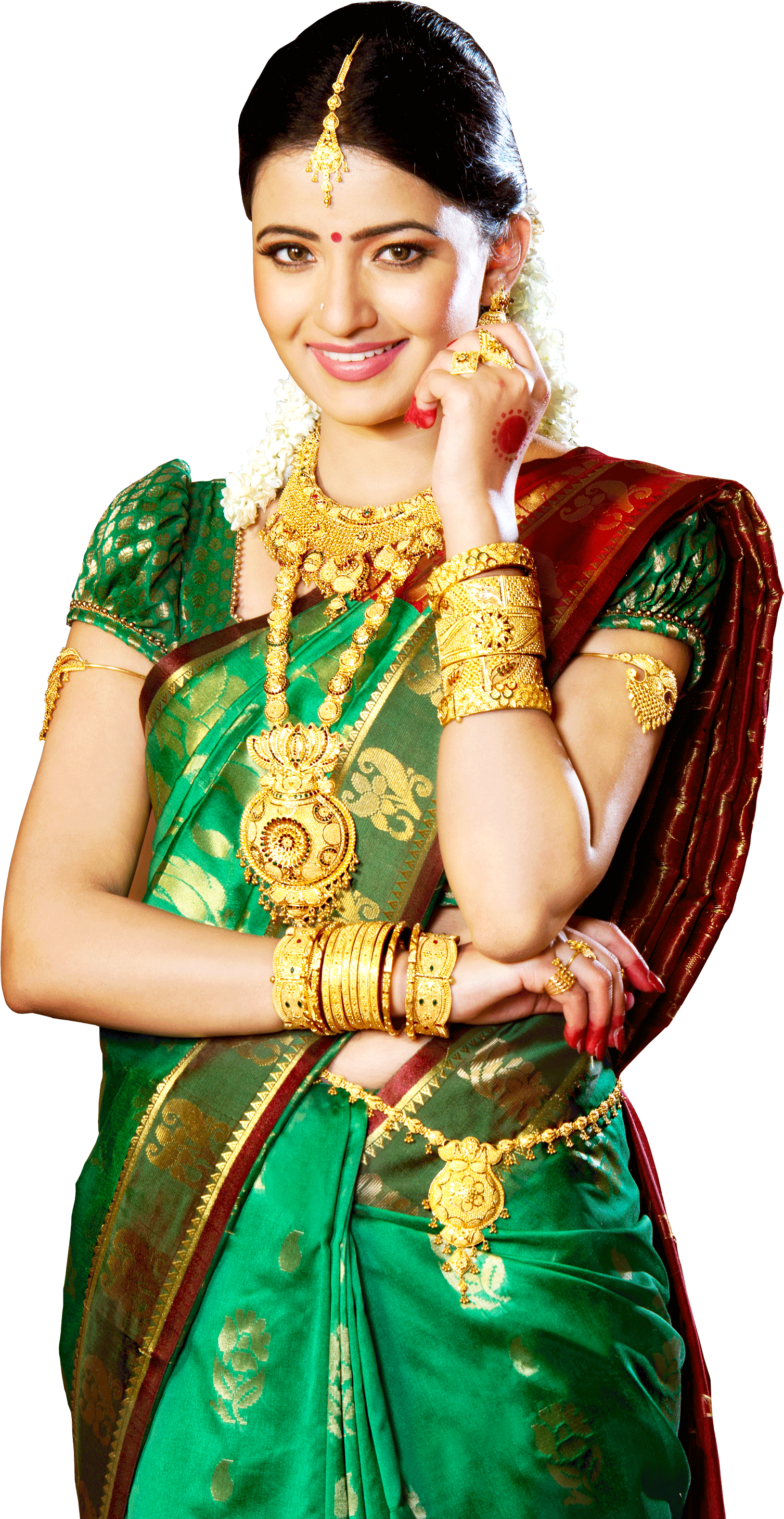 Jewellery Model Png Image - Gold Jewellery Model Png (1820x3095), Png Download