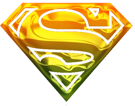 Gold Superman Symbol - Gold Superman Logo Png (527x480), Png Download