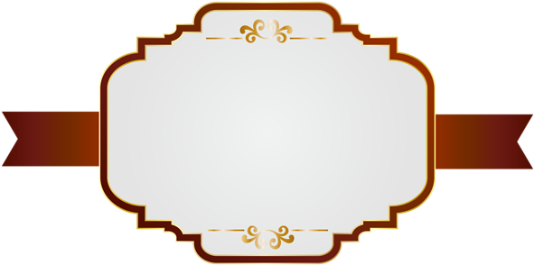 White Red Label Png Clip Art Image - Label Png (600x297), Png Download