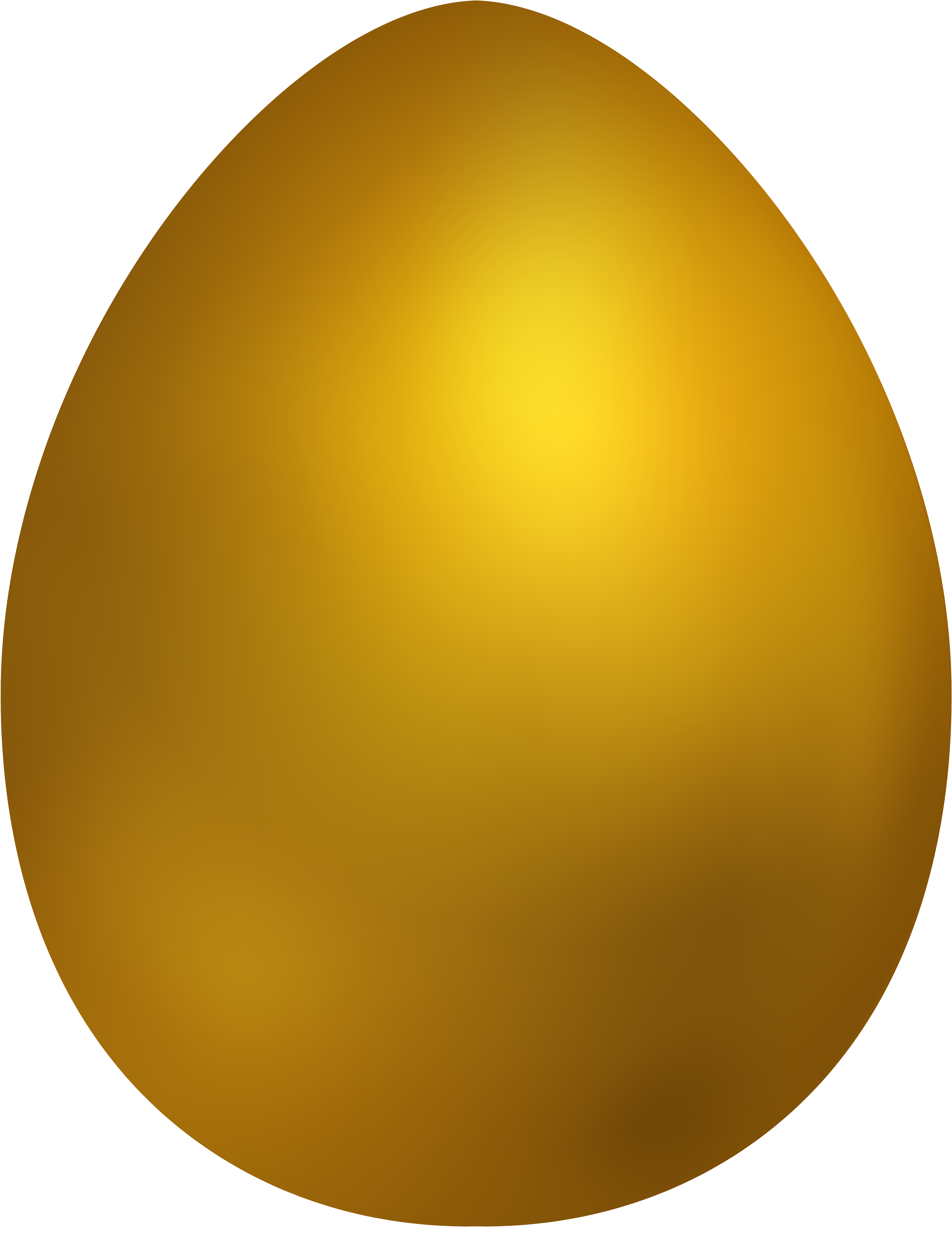 Gold Easter Egg Png Clip Art - Portable Network Graphics (3879x5000), Png Download