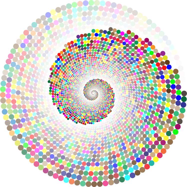 Computer Icons Drawing Color Document Free Commercial - Colorful Swirl Background Png (750x750), Png Download