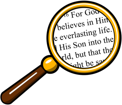 Mormon Share Magnifying Glass Clip Art - Magnifying Glass With Cross (400x344), Png Download