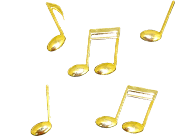 Gold Note Music Png (450x450), Png Download