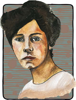 Alice Paul, Women's Rights Advocate - Self-portrait (400x468), Png Download