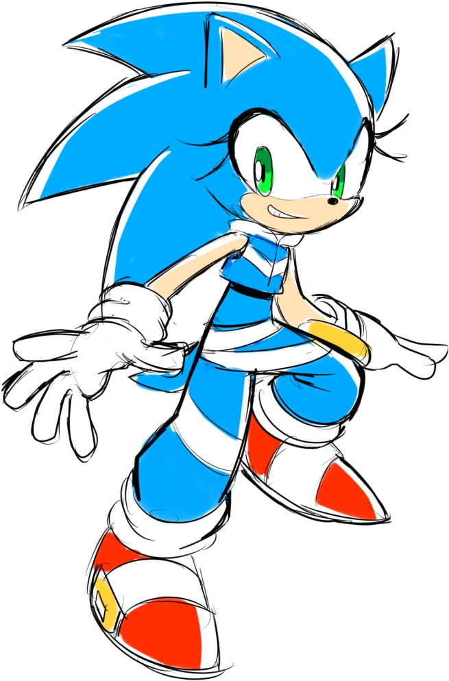Sonic The Hedgehog Png Image Background - Sonic The Hedgehog Gender Swap (658x1024), Png Download