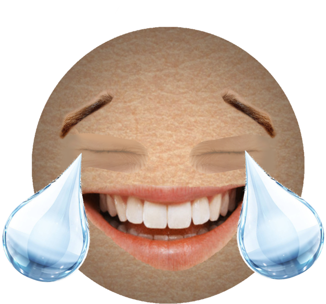 Laughing Crying Emoji Png Vector Freeuse Download - Open Eye Laughing Crying Emoji (894x894), Png Download