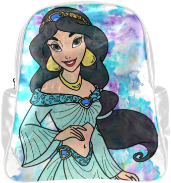 Sale Psylocke Jasmine Watercolor Print Multi-pocket - Black And White Disney (480x480), Png Download