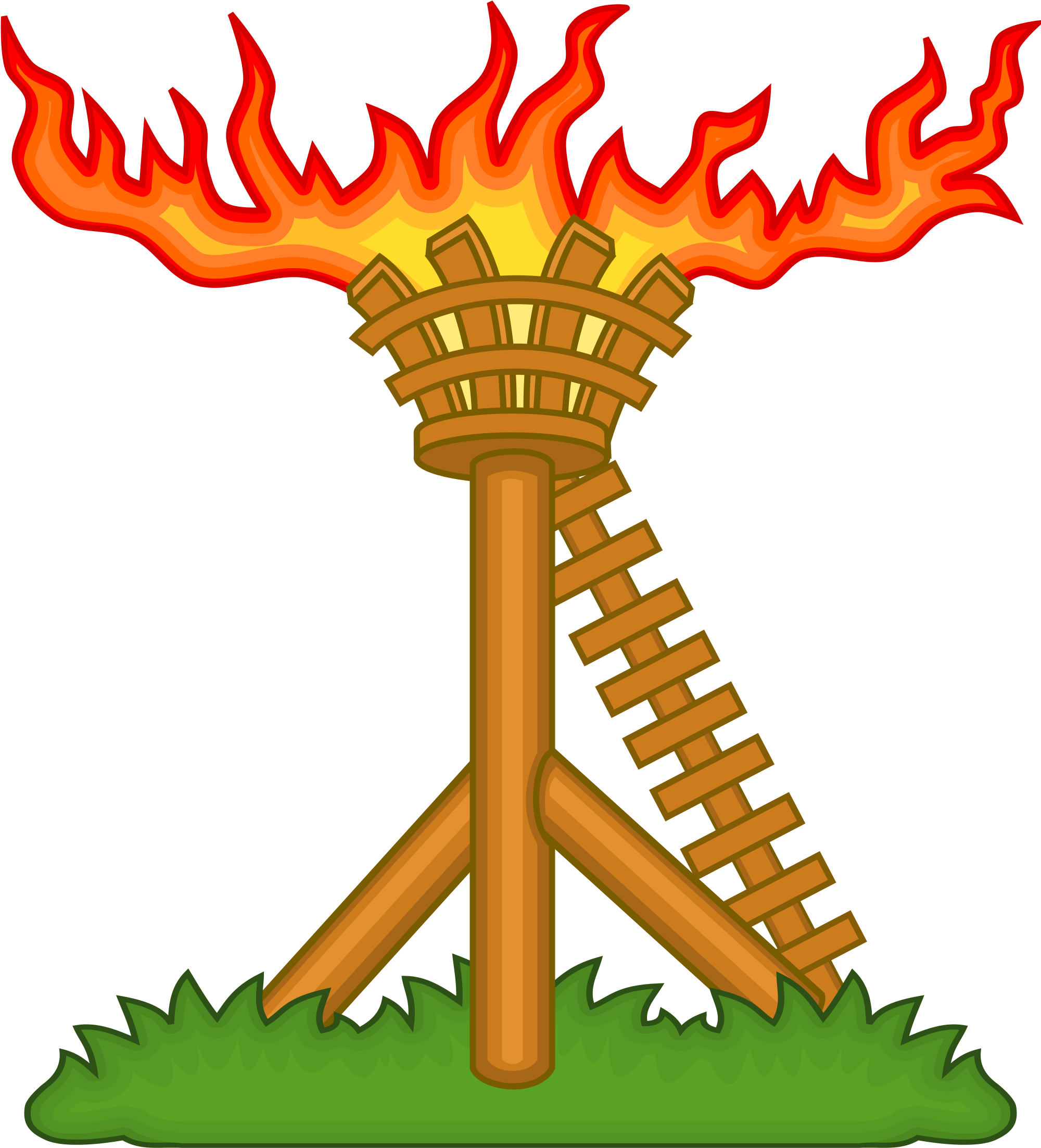 Open - Beacon Fire Clipart (2000x2240), Png Download