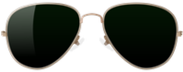 Aviator Sunglasses Png (640x480), Png Download