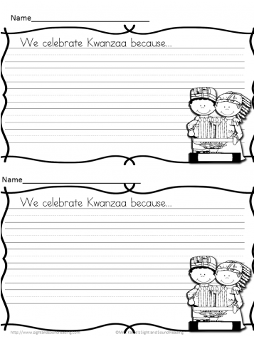 Kwanzaa Writing Prompts - Cartoon (475x475), Png Download