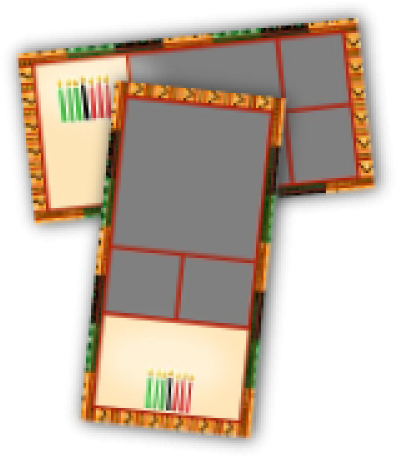 Kwanzaa Greeting Card - Art (500x560), Png Download