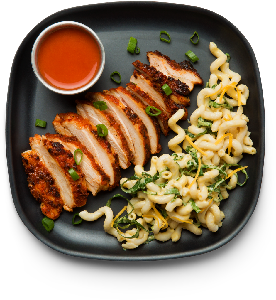 Hot Chicken With Fusilli & Cheese - Fried Chicken (1242x1242), Png Download