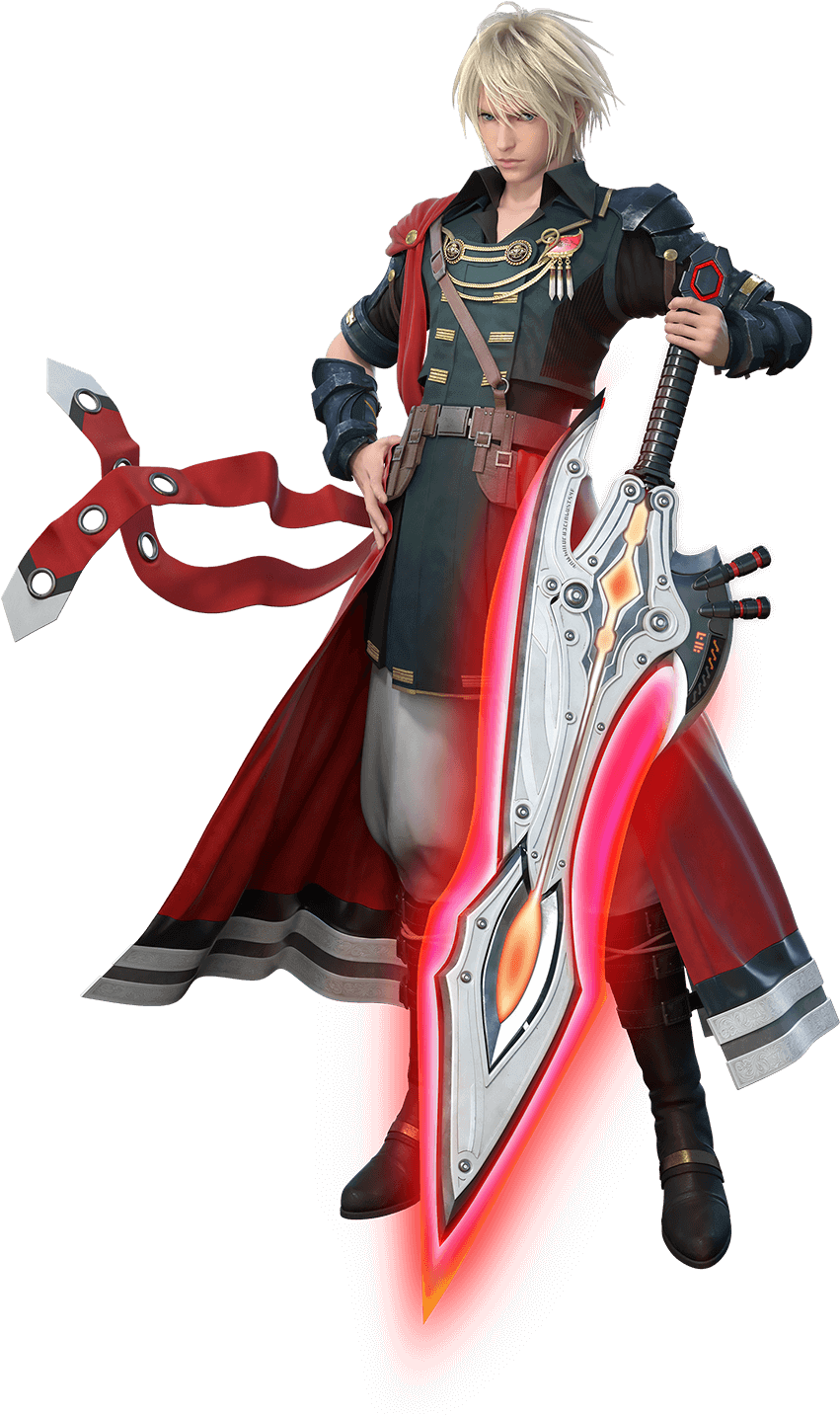 Full Body Render - Final Fantasy Brave Exvius Rain (850x1494), Png Download
