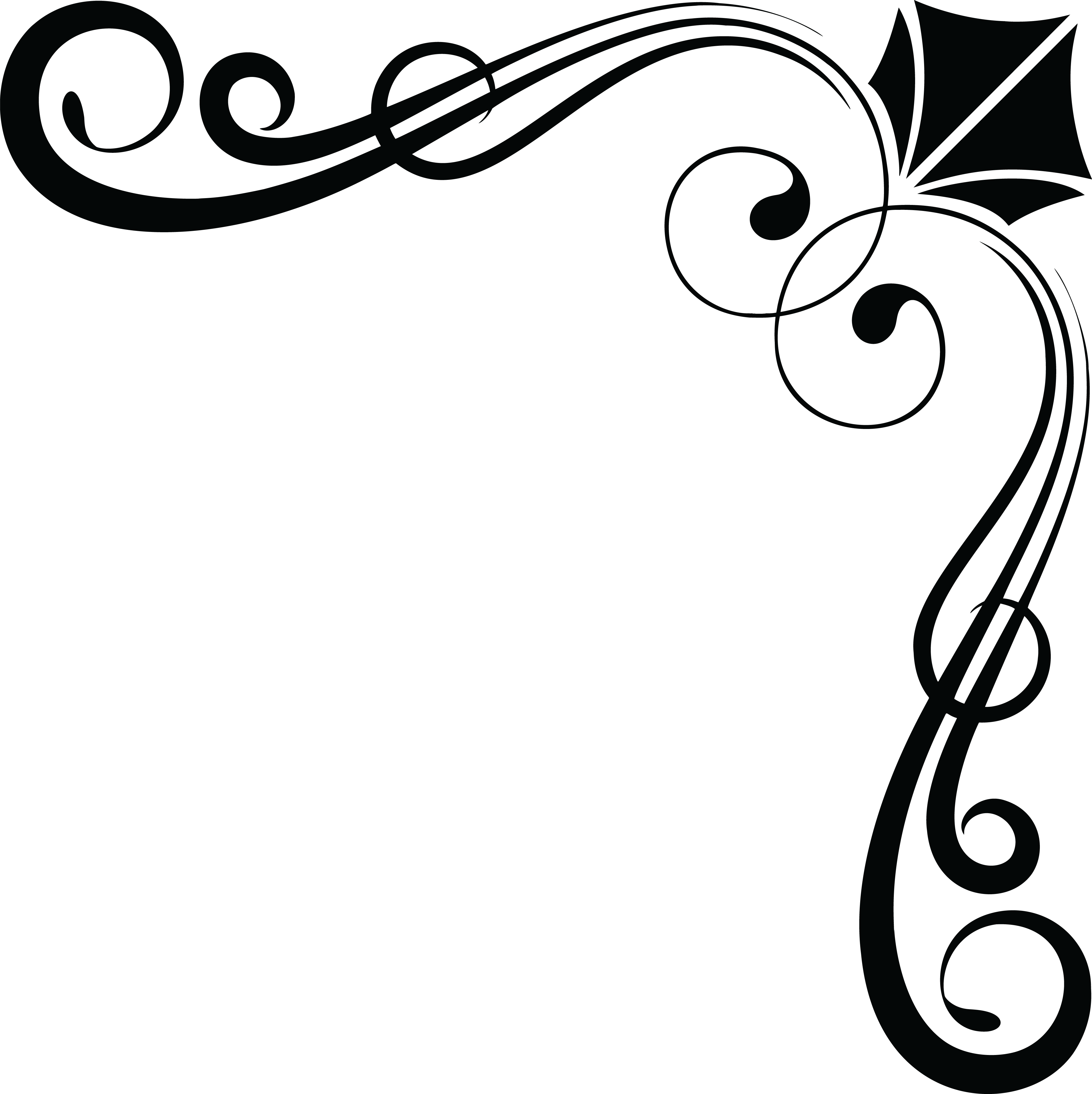 Corner Ornaments Png Free (4000x4009), Png Download